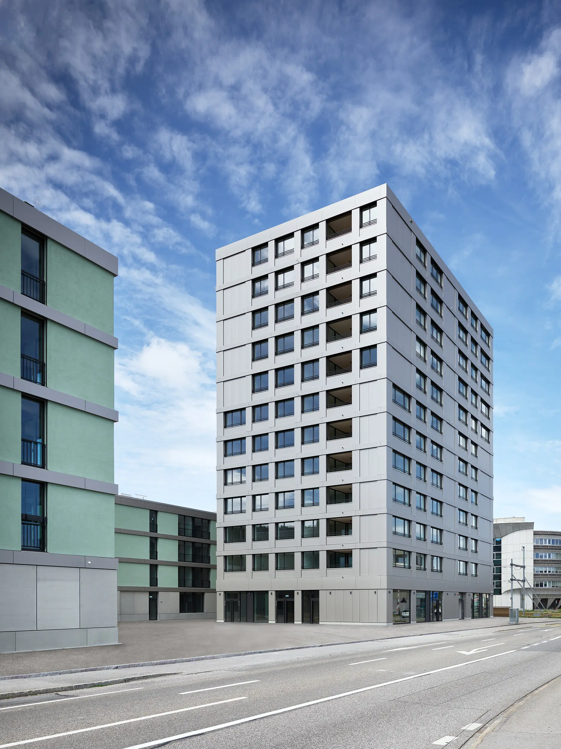 Neubau Wohnüberbauung Henz-Areal Suhr, AG von SSA Architekten, Basel